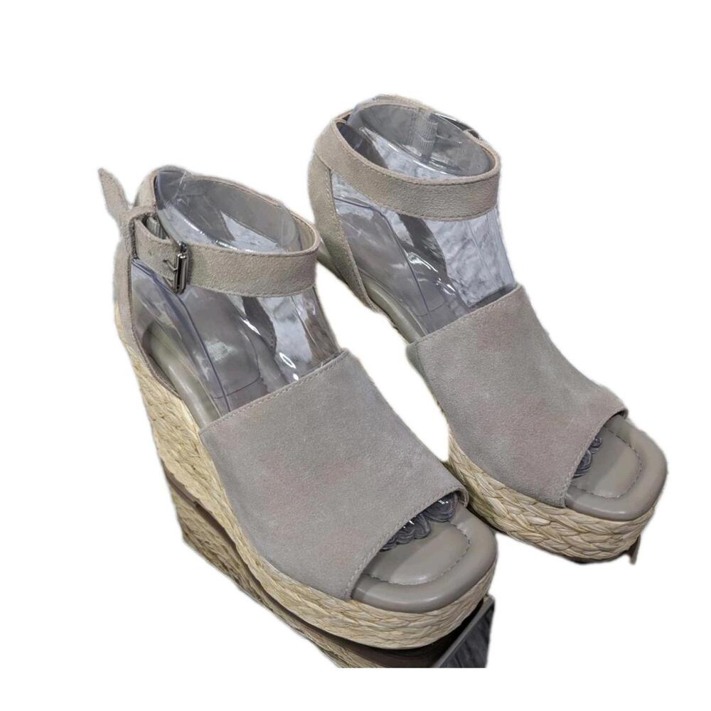 New Marc‎ Fisher LTD Women's Nelly Platform Wedge Rope High Heels Size 8.5